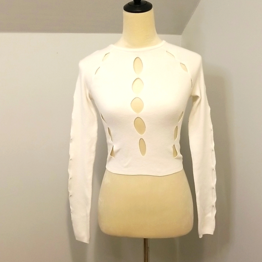 Urban outfitters holy sweater white size small